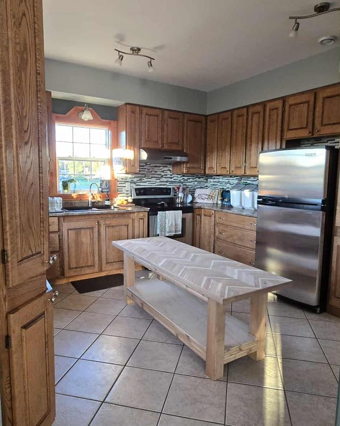 Kitchen - Equipped for children to learn cooking and baking skills with child-height workspace