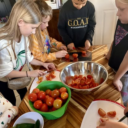 Kitchen Workspace - Child-accessible counters and tools for hands-on cooking