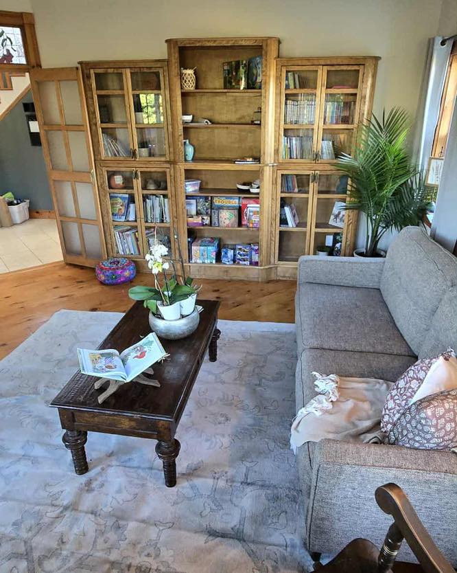 Library - A cozy reading nook with diverse books for all ages