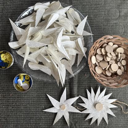 Paper Art - Colorful origami and paper crafts created by children